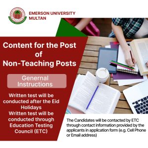 Content for the Post of Non-Teaching Posts