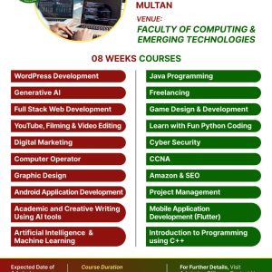 Professional Skill Development Summer Courses at Emerson University Multan