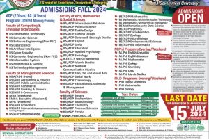 admissions fall 2024