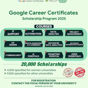 Google Career Certificates Scholarship Program 2025