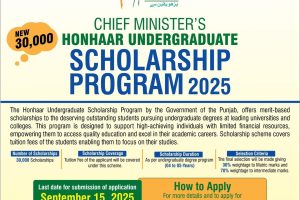 CM Honhaar Scholarship 2025