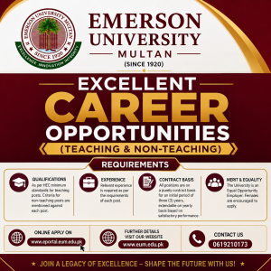 Faculty and Staff Job Advertisement 2026